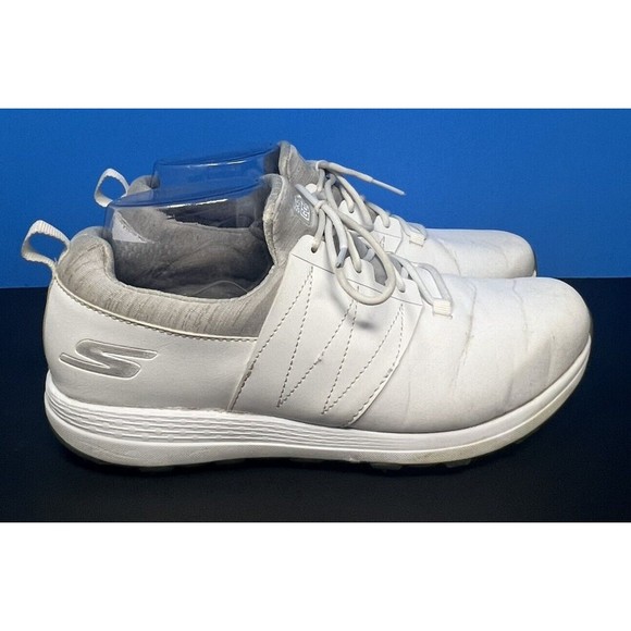 Skechers Go Golf Casual Faux Leather Golf Shoes White 14885W Lace Up Women's 8.5 - Picture 2 of 10